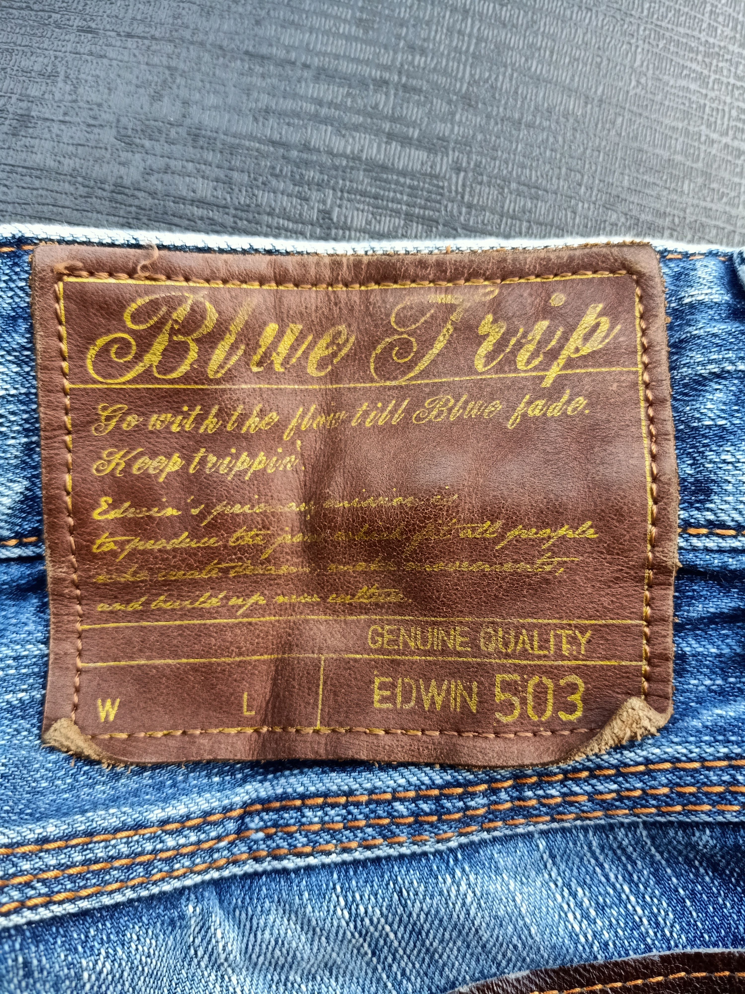 Edwin × Vintage Seasoned Blue Trip Edwin Jeans Size US 30 / EU 46 - 6 Thumbnail