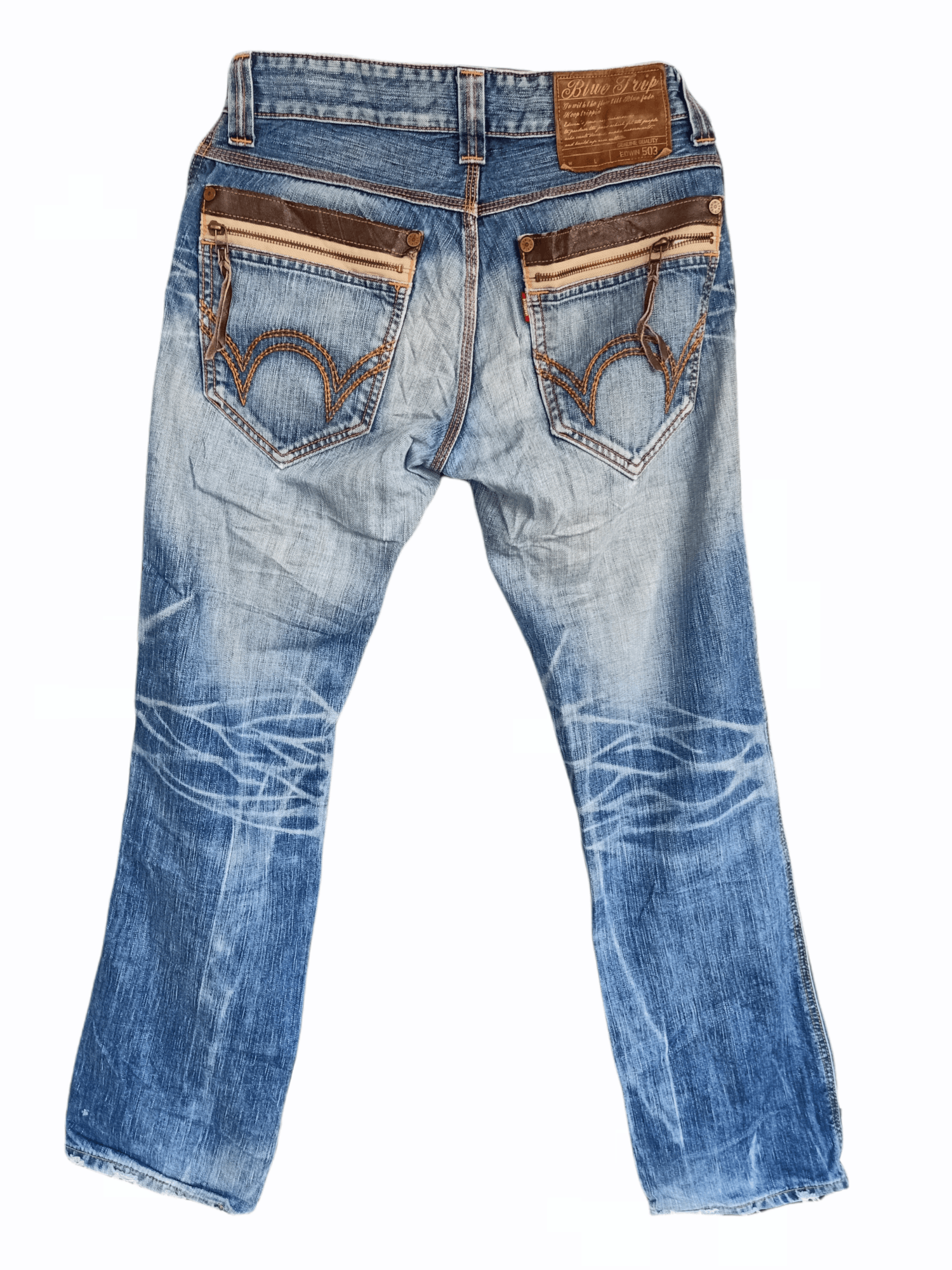 Edwin × Vintage Seasoned Blue Trip Edwin Jeans Size US 30 / EU 46 - 3 Thumbnail