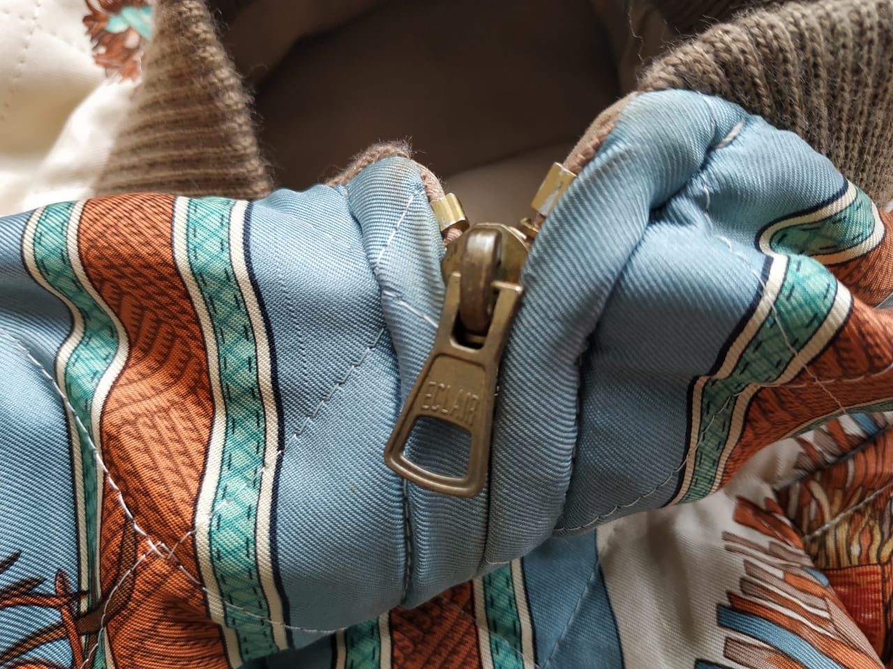 Hermes Hermes Cuirs Du Desert by F. De La Perriere (80's) Bomber Size US L / EU 52-54 / 3 - 8 Thumbnail