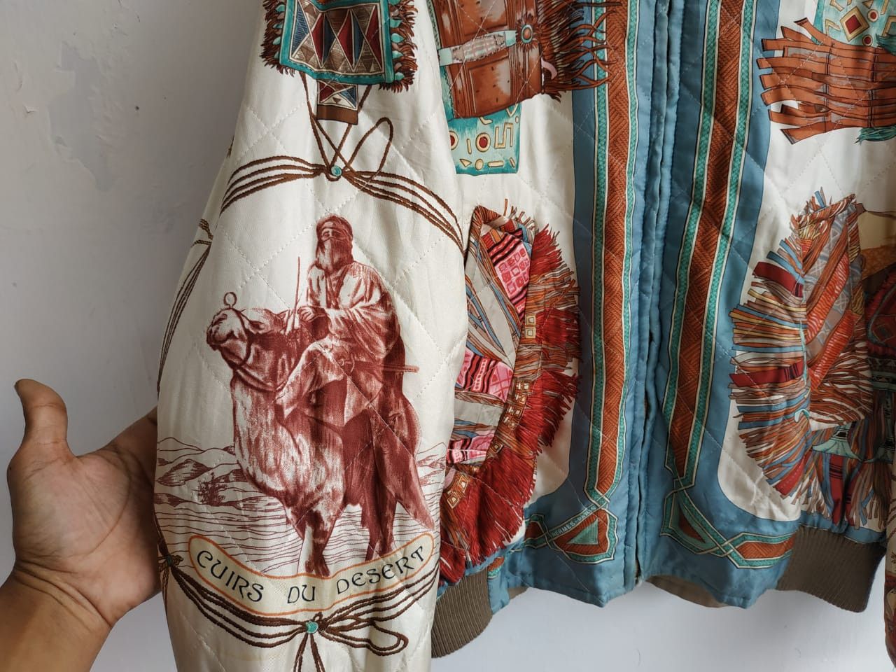 Hermes Hermes Cuirs Du Desert by F. De La Perriere (80's) Bomber Size US L / EU 52-54 / 3 - 21 Thumbnail
