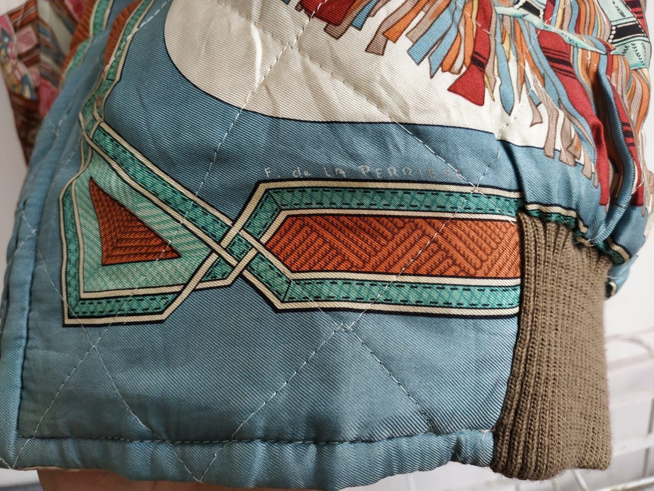 Hermes Hermes Cuirs Du Desert by F. De La Perriere (80's) Bomber Size US L / EU 52-54 / 3 - 20 Thumbnail