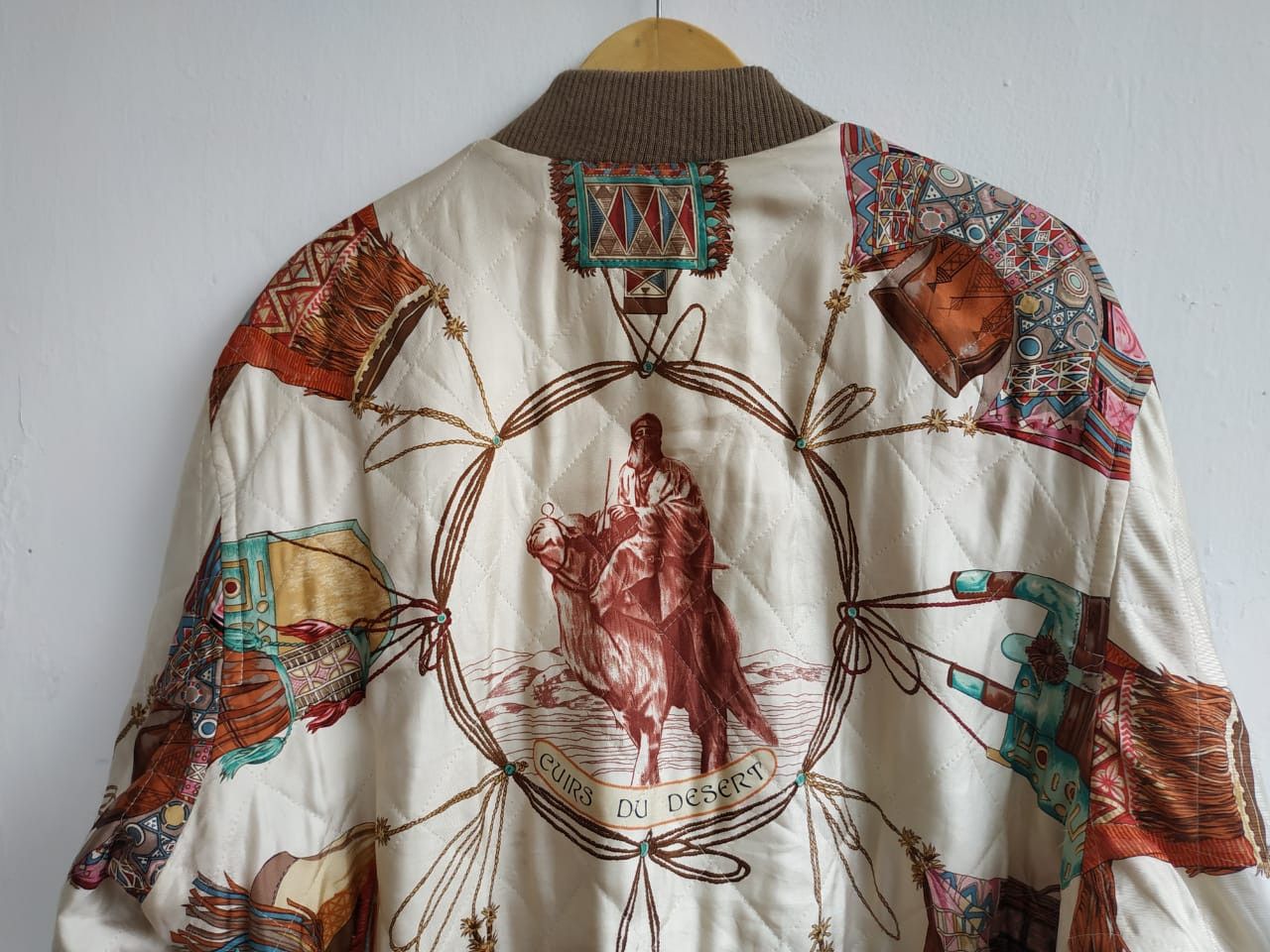 Hermes Hermes Cuirs Du Desert by F. De La Perriere (80's) Bomber Size US L / EU 52-54 / 3 - 7 Thumbnail