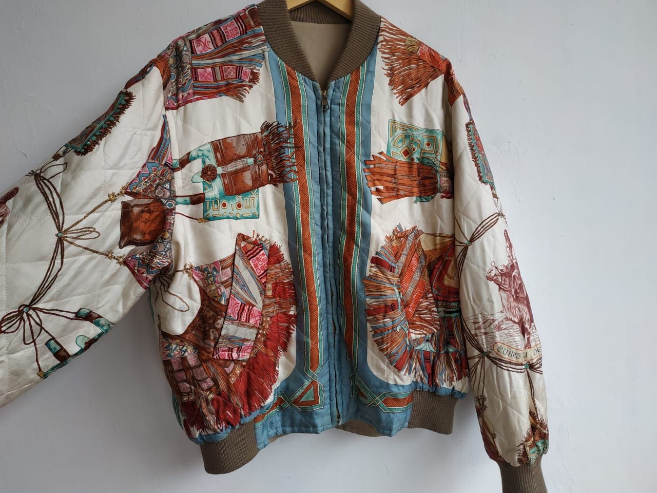 Hermes Hermes Cuirs Du Desert by F. De La Perriere (80's) Bomber Size US L / EU 52-54 / 3 - 22 Thumbnail