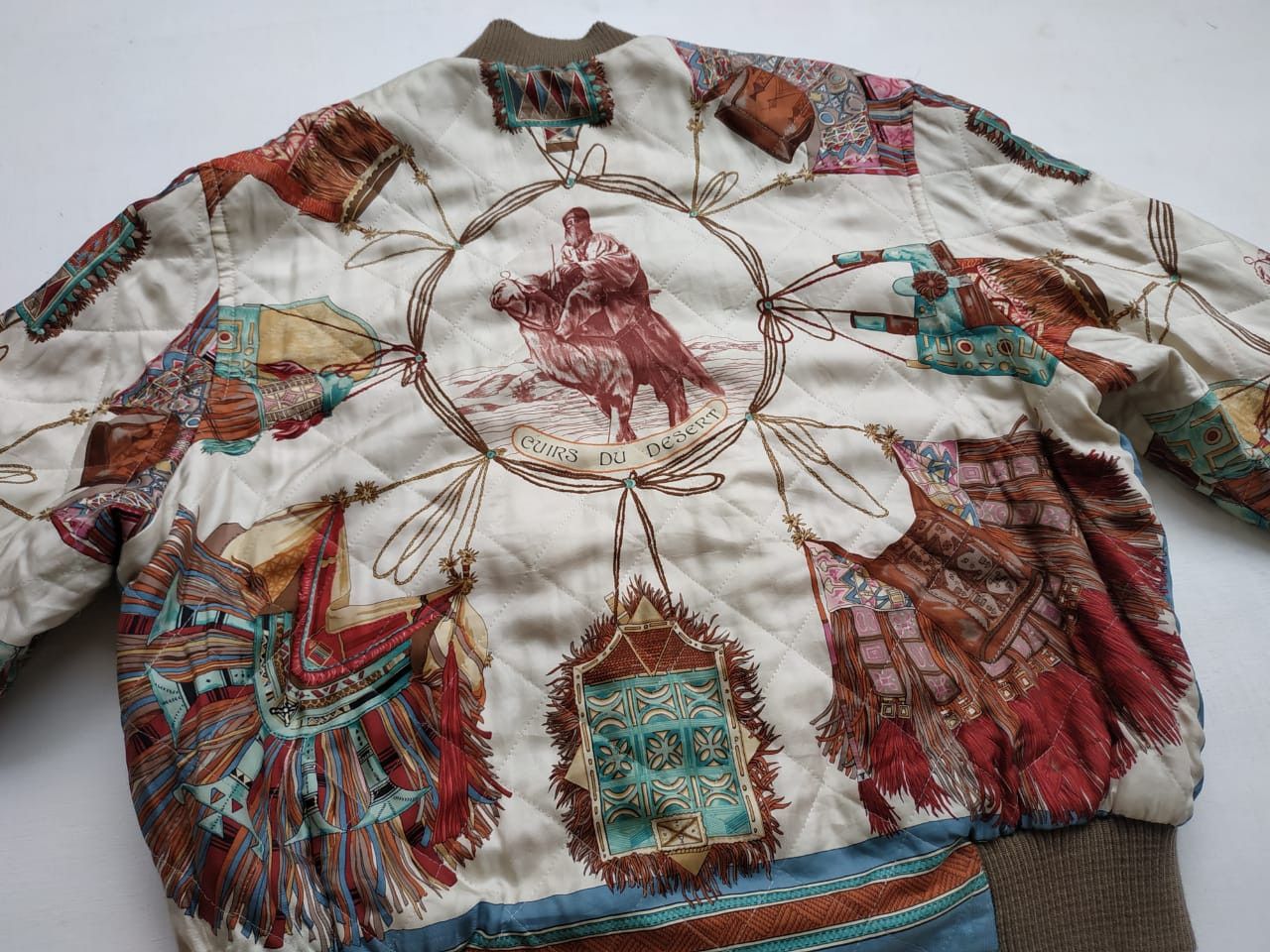 Hermes Hermes Cuirs Du Desert by F. De La Perriere (80's) Bomber Size US L / EU 52-54 / 3 - 4 Thumbnail