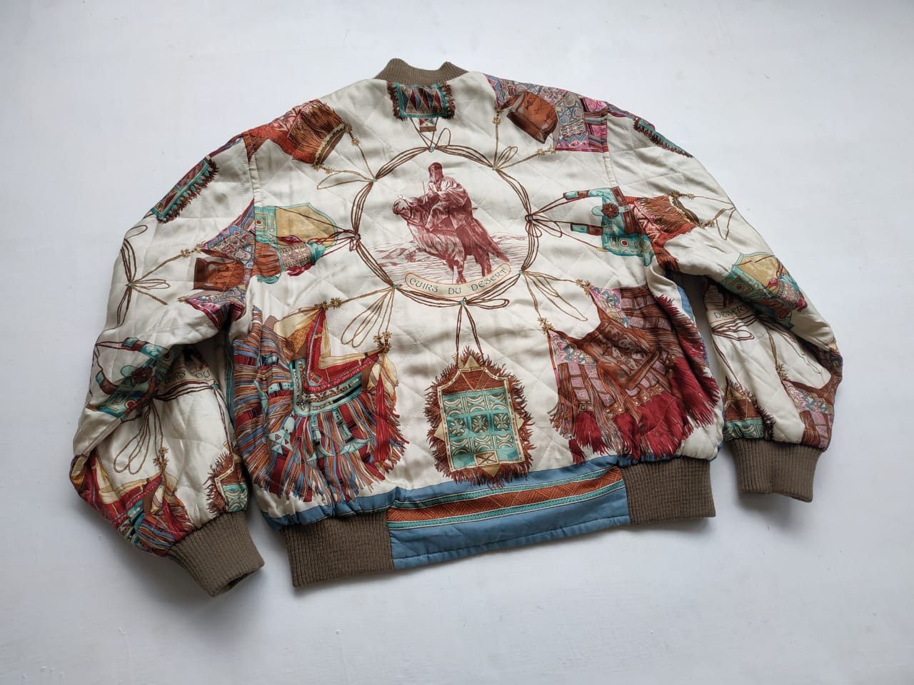Hermes Hermes Cuirs Du Desert by F. De La Perriere (80's) Bomber Size US L / EU 52-54 / 3 - 5 Thumbnail