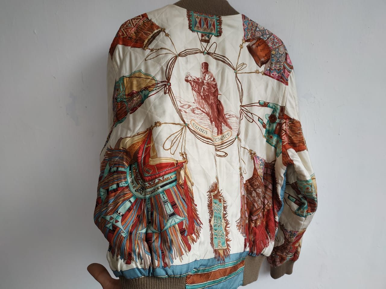 Hermes Hermes Cuirs Du Desert by F. De La Perriere (80's) Bomber Size US L / EU 52-54 / 3 - 6 Thumbnail