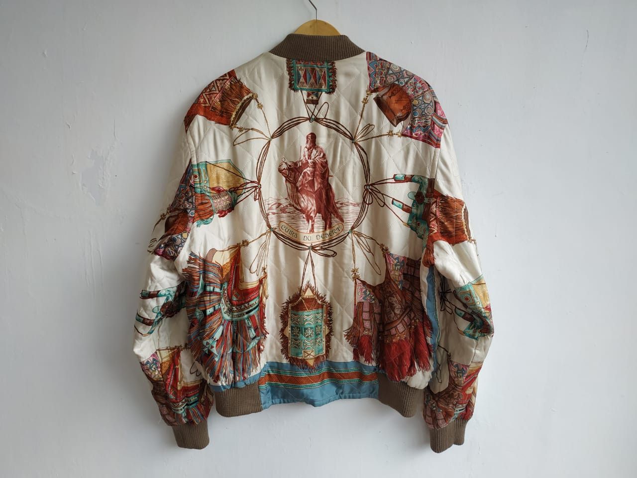 Hermes Hermes Cuirs Du Desert by F. De La Perriere (80's) Bomber Size US L / EU 52-54 / 3 - 2 Thumbnail