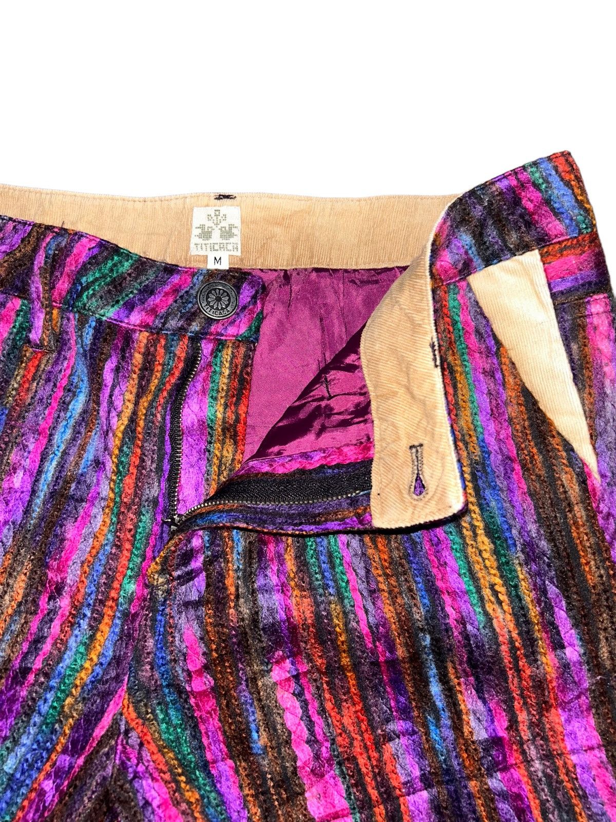 Japanese Brand Japanese Titicaca Wool Multicolor Short Pant Size 33" - 5 Thumbnail