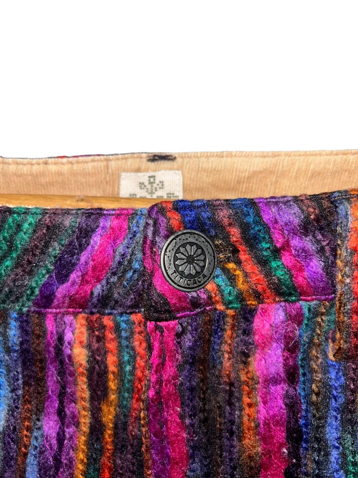 Japanese Brand Japanese Titicaca Wool Multicolor Short Pant Size 33" - 4 Thumbnail