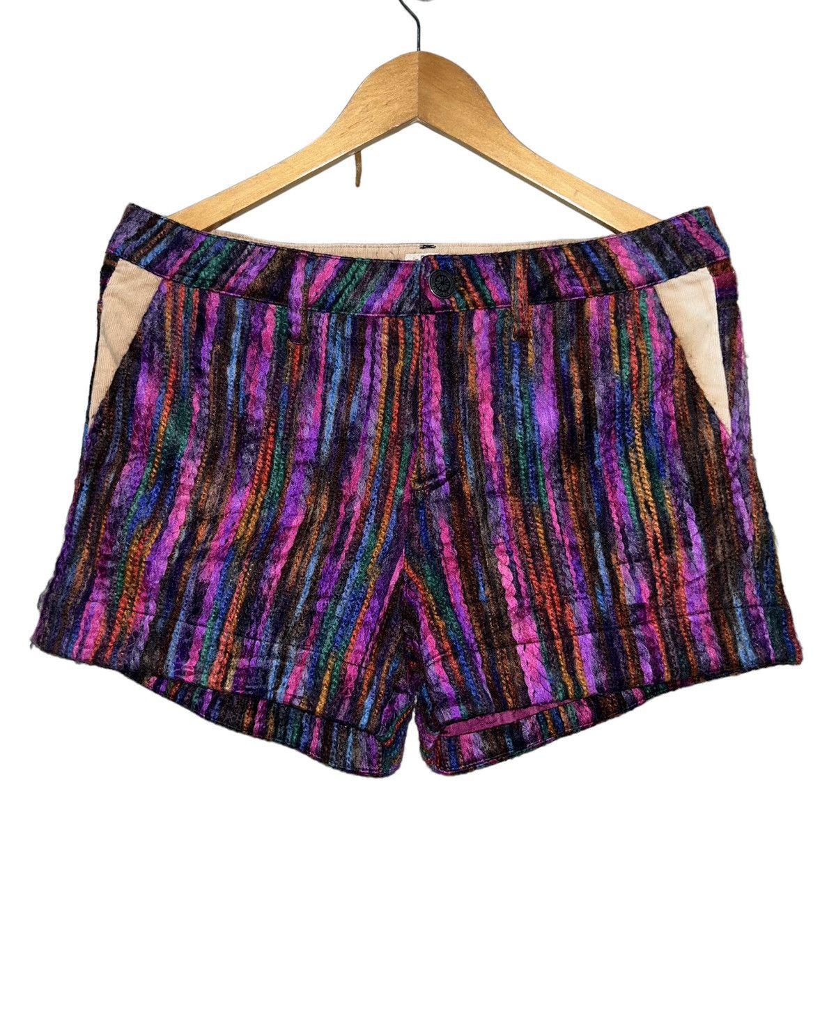 Image of Japanese Titicaca Wool Multicolor Short Pant, Women's (Size 33)