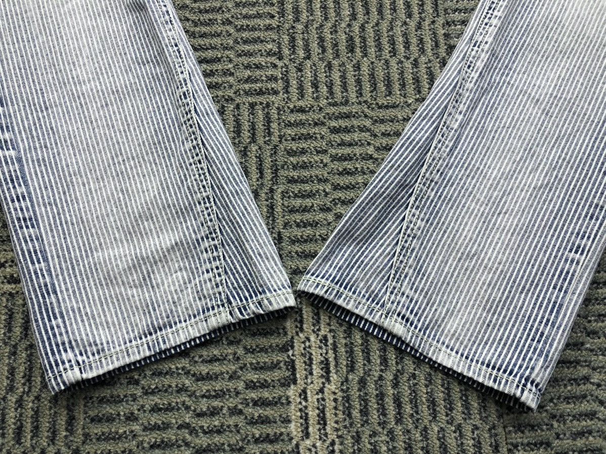 Japanese Brand Grazie Low Rise Hickory Distressed Faded Blue Jeans Size US 30 / EU 46 - 12 Thumbnail
