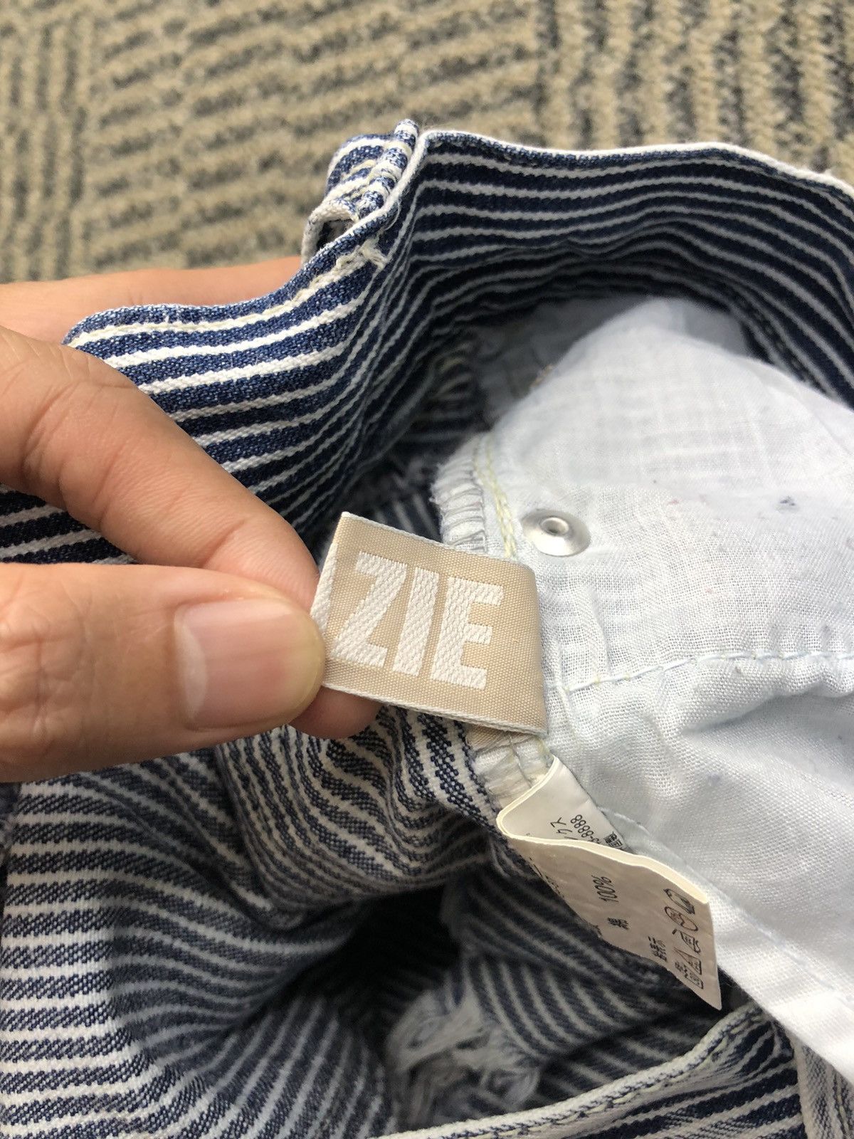 Japanese Brand Grazie Low Rise Hickory Distressed Faded Blue Jeans Size US 30 / EU 46 - 17 Thumbnail