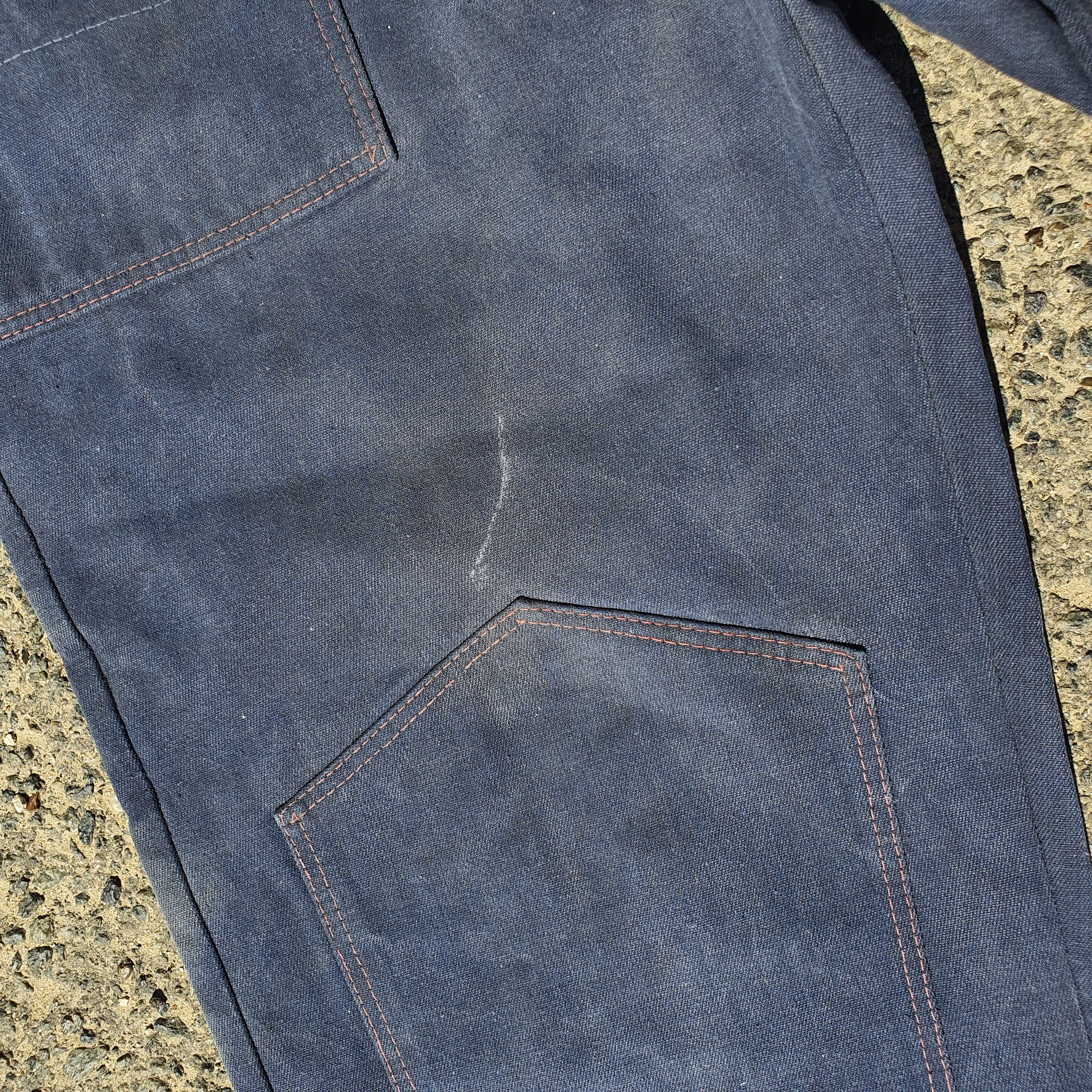 Le Laboureur × Vetra × Vintage Rare Double knees 60s Faded Workers pants Thrashed Punk Size US 32 / EU 48 - 18 Thumbnail