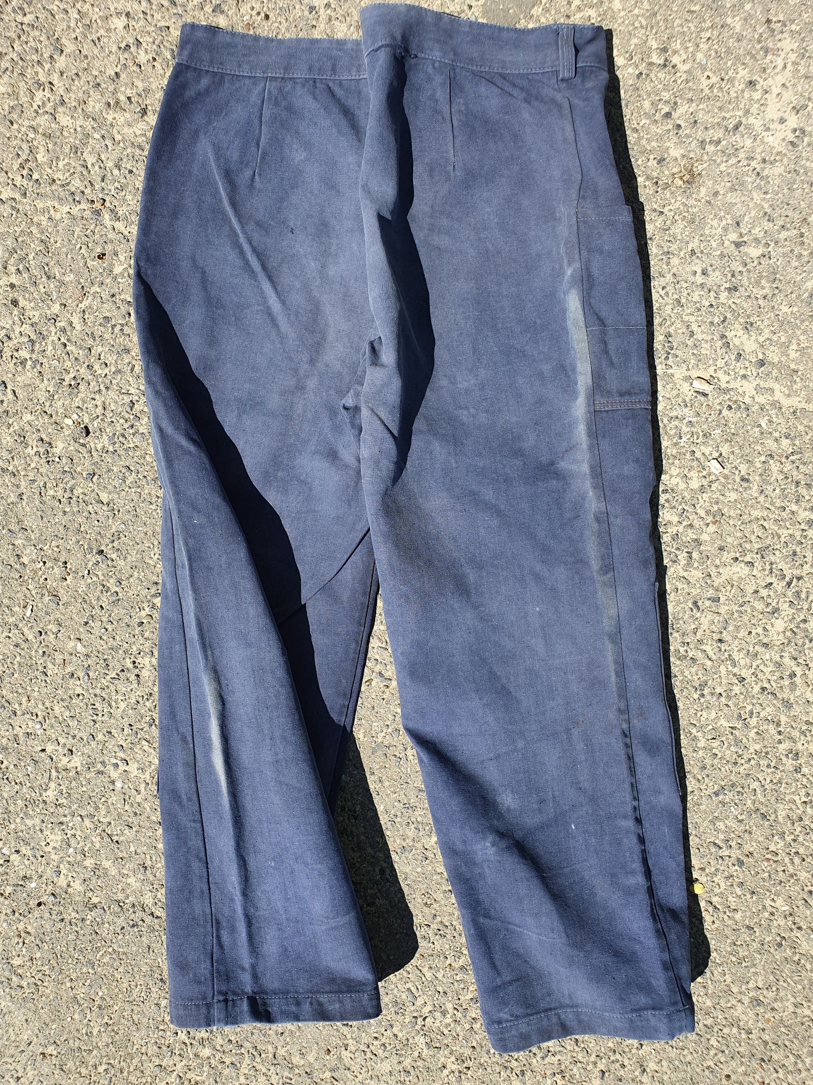 Le Laboureur × Vetra × Vintage Rare Double knees 60s Faded Workers pants Thrashed Punk Size US 32 / EU 48 - 4 Thumbnail