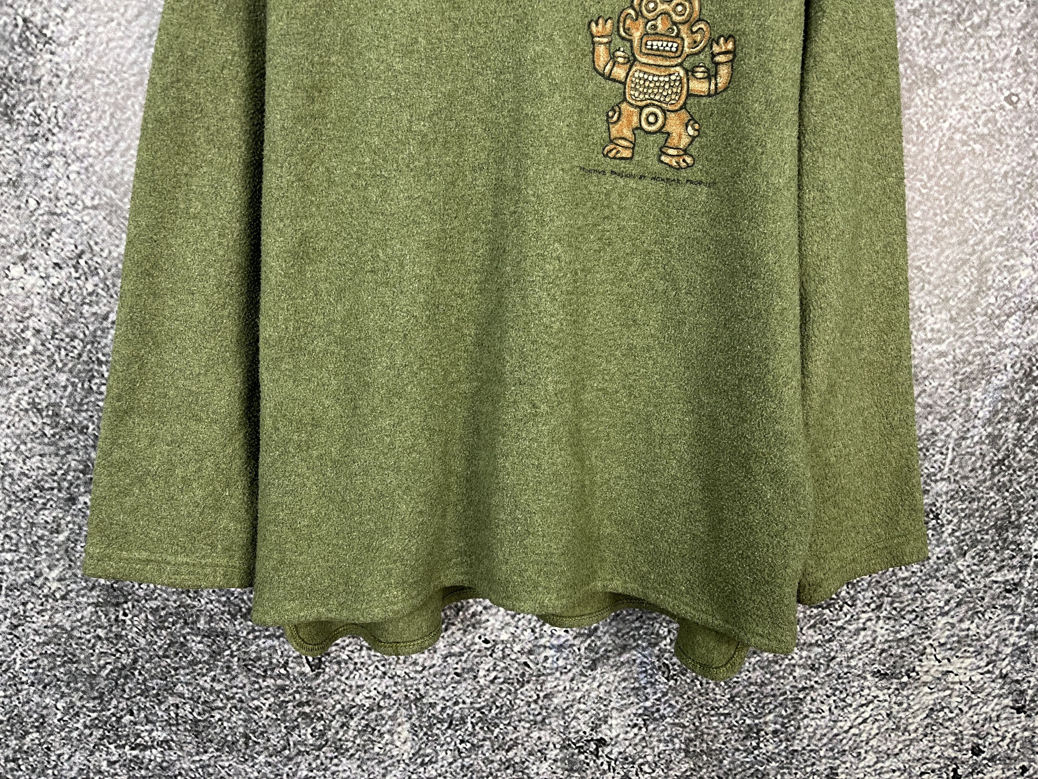 Aztech Mountain Vintage Tribal Totem Fleece Sweatshirt Aztec Style Graphic Size US L / EU 52-54 / 3 - 4 Thumbnail