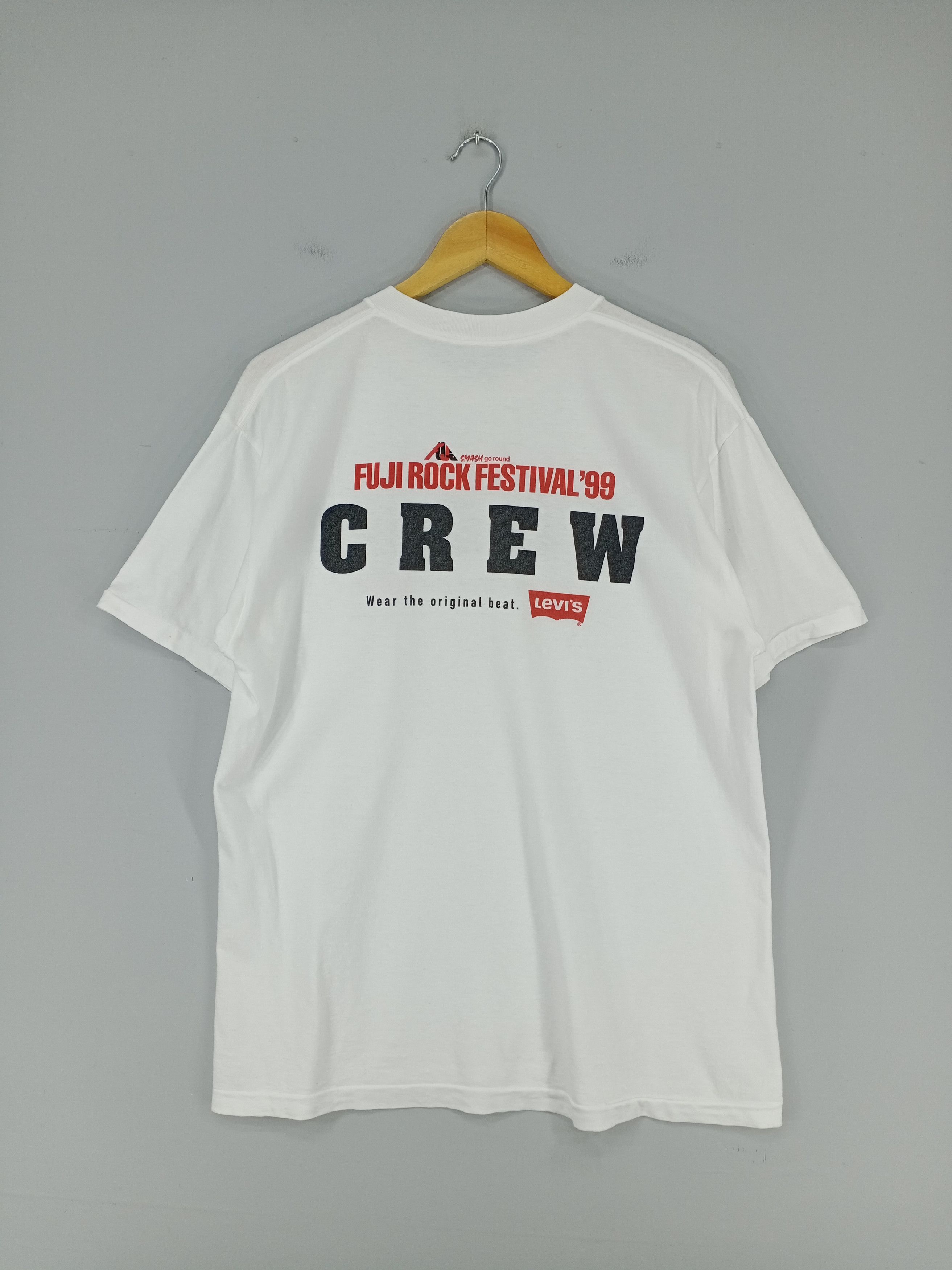 Levi's × Levi's Vintage Clothing × Vintage 💥RARE💥Vintage 90s Levis Fuji Rock Festival Crew Tshirt Size US L / EU 52-54 / 3 - 5 Thumbnail