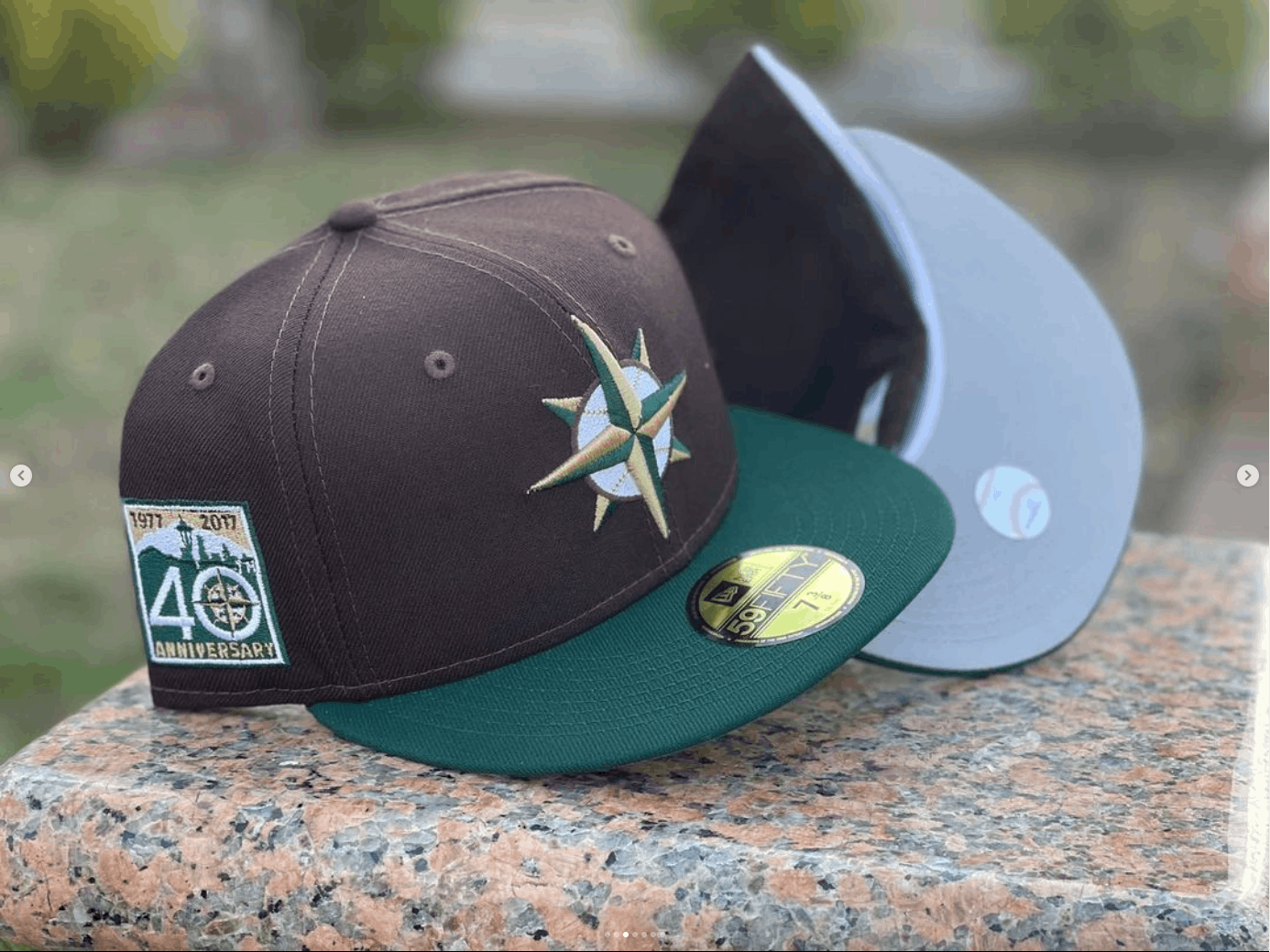 MLB × New Era Exclusive Brown Green Seattle Mariners 7 1/4 Grey Hatclub Size ONE SIZE - 8 Thumbnail