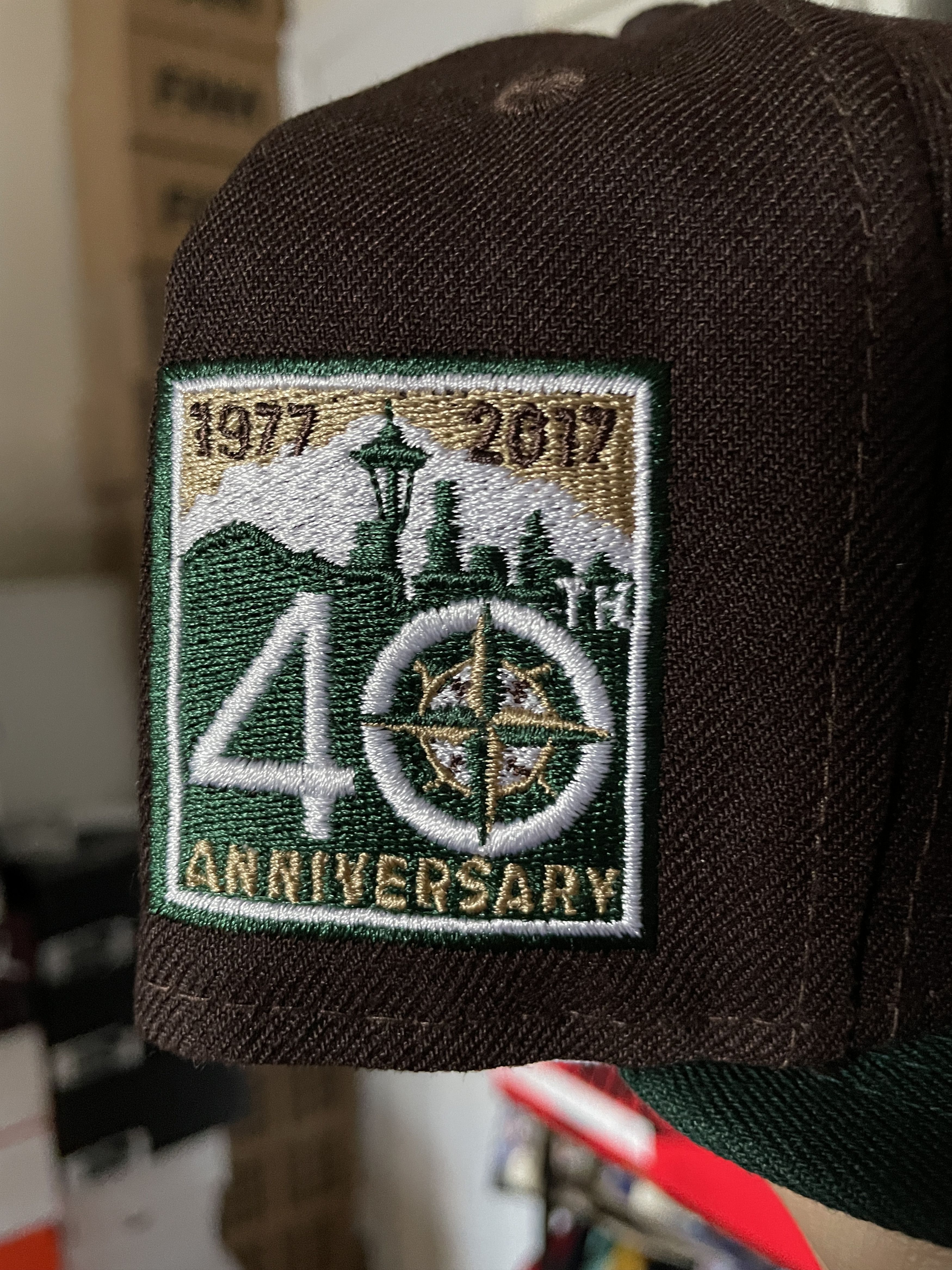 MLB × New Era Exclusive Brown Green Seattle Mariners 7 1/4 Grey Hatclub Size ONE SIZE - 4 Thumbnail