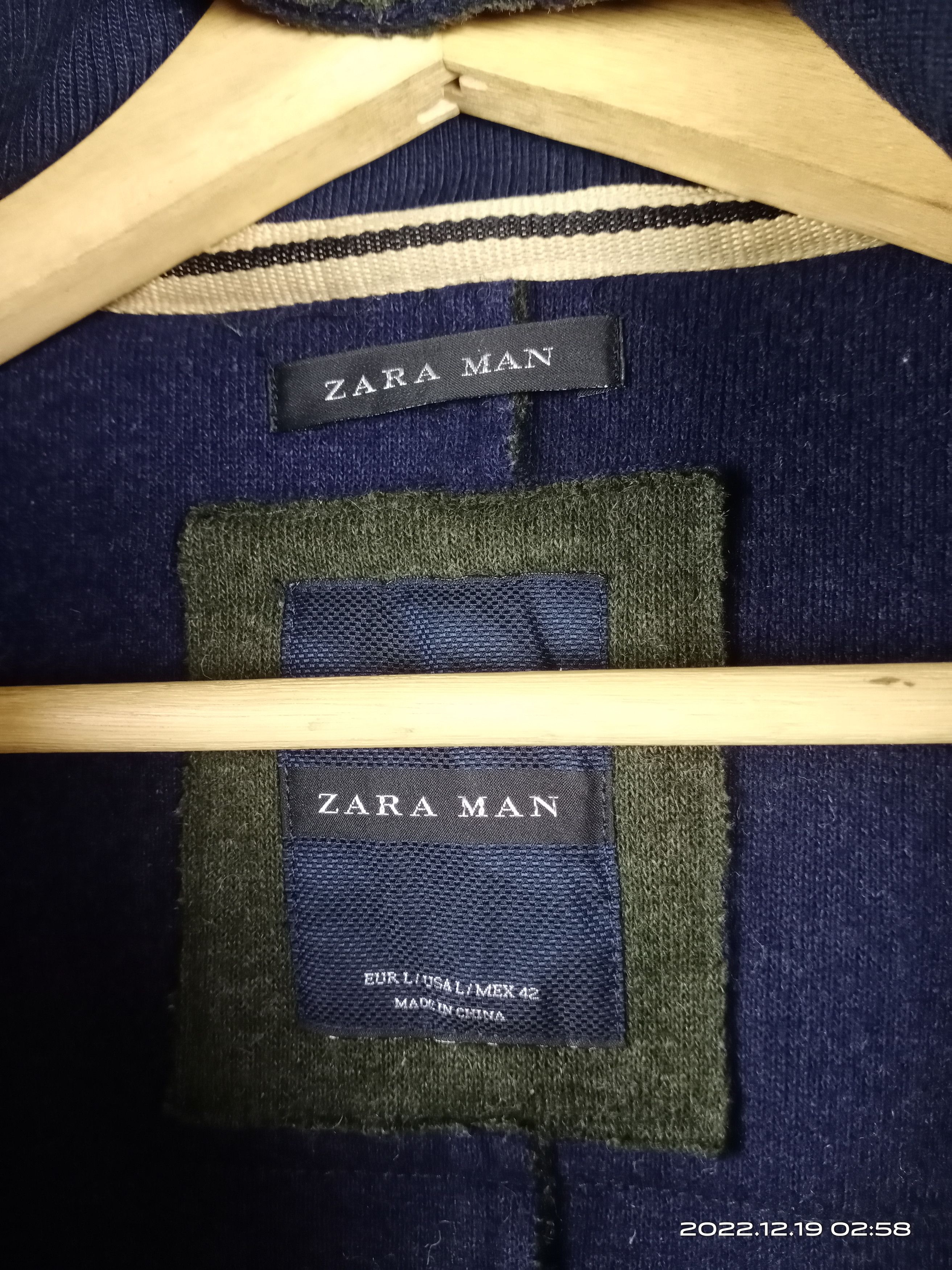 Designer × Zara 💥RARE💥Zara Man Wool Hooded Jacket Nice Design Size L / US 10 / IT 46 - 9 Thumbnail