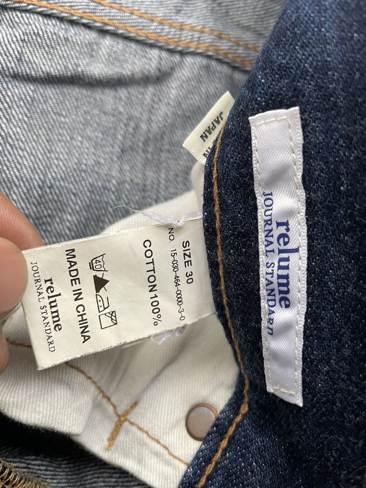 Japanese Brand Relume Journal Standard Redline Denim Size US 32 / EU 48 - 17 Thumbnail
