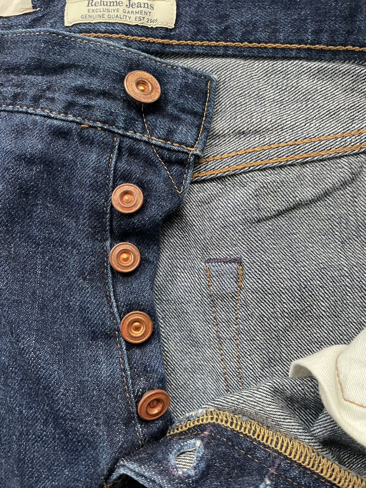Japanese Brand Relume Journal Standard Redline Denim Size US 32 / EU 48 - 20 Thumbnail