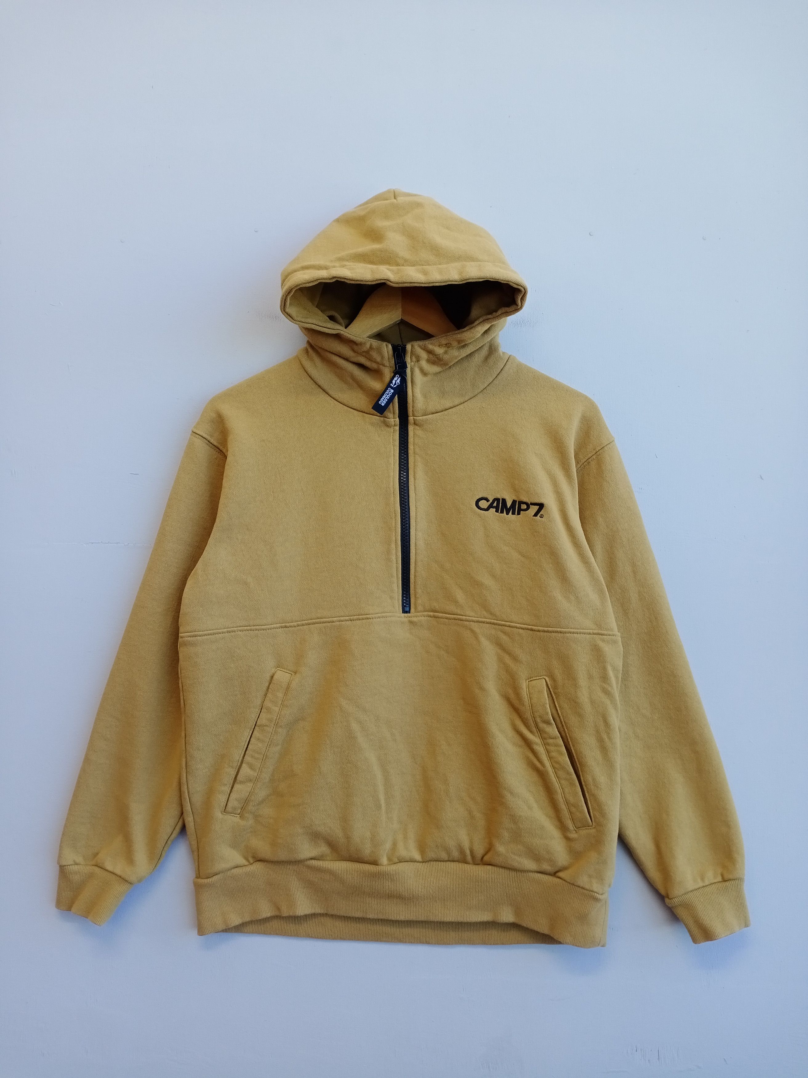 Japanese Brand 💥RARE💥Camp7 Half Zipper Hooded Sweatshirt Size US M / EU 48-50 / 2 - 3 Thumbnail