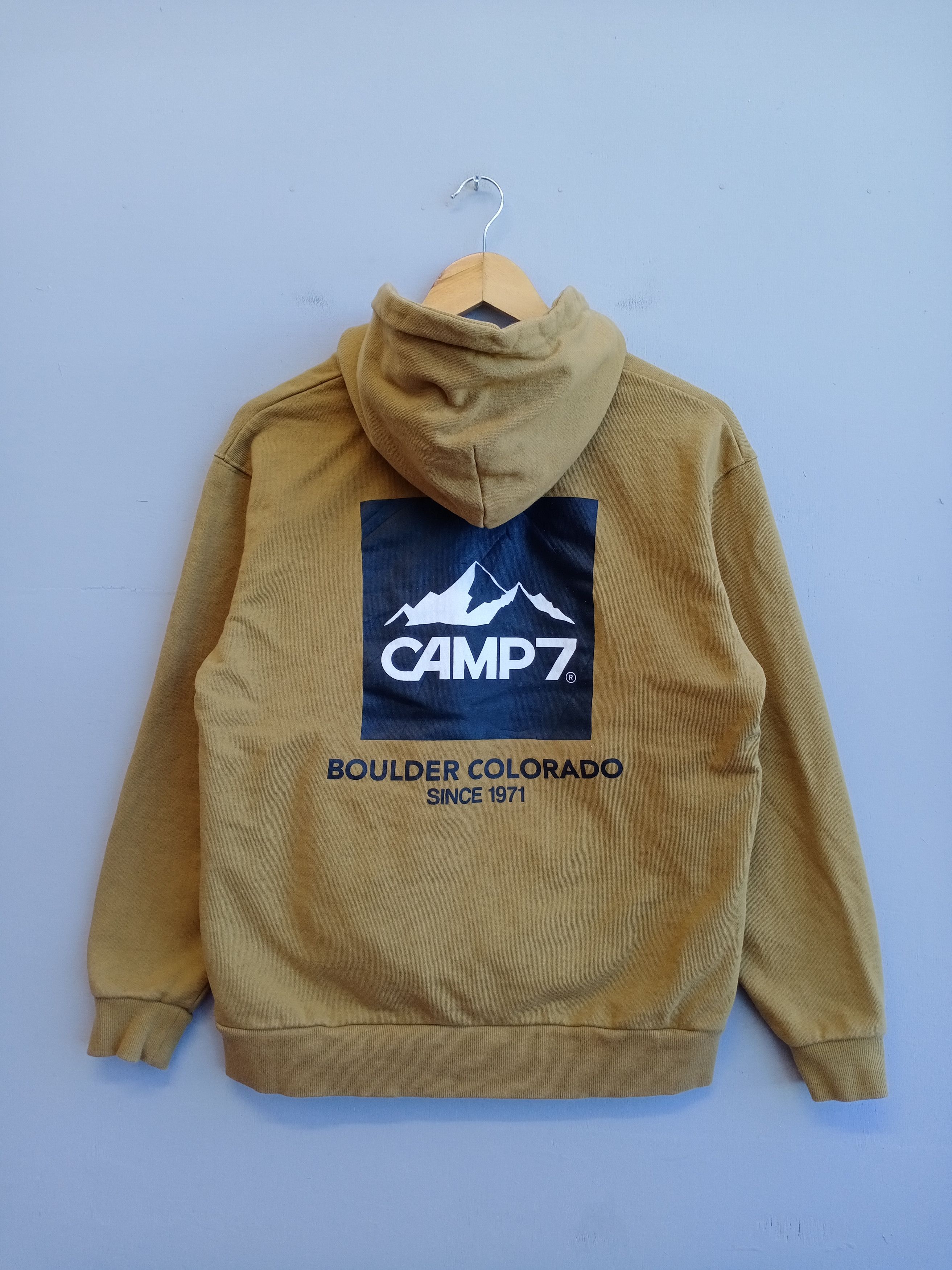 Japanese Brand 💥RARE💥Camp7 Half Zipper Hooded Sweatshirt Size US M / EU 48-50 / 2 - 1 Thumbnail