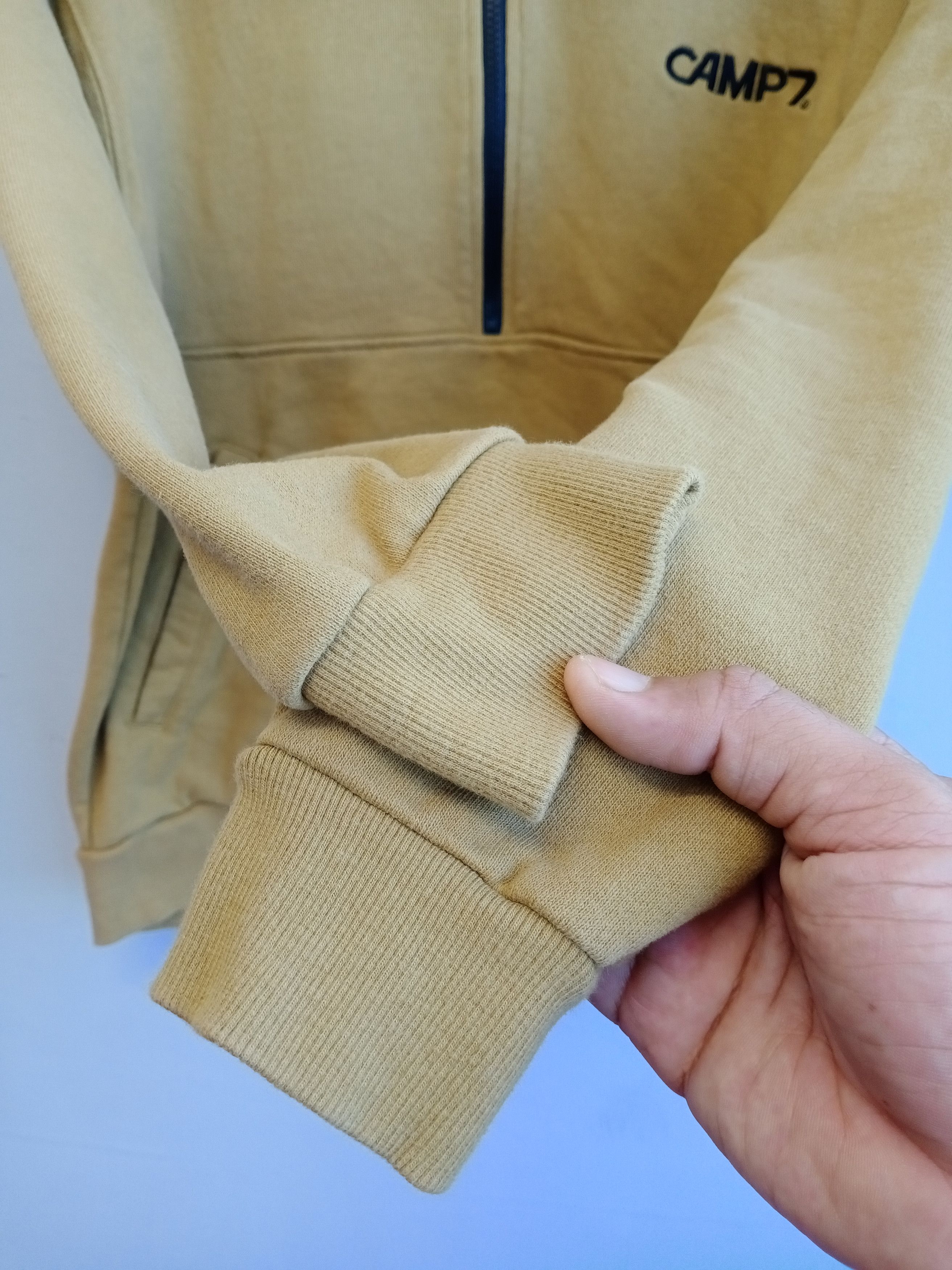 Japanese Brand 💥RARE💥Camp7 Half Zipper Hooded Sweatshirt Size US M / EU 48-50 / 2 - 5 Thumbnail