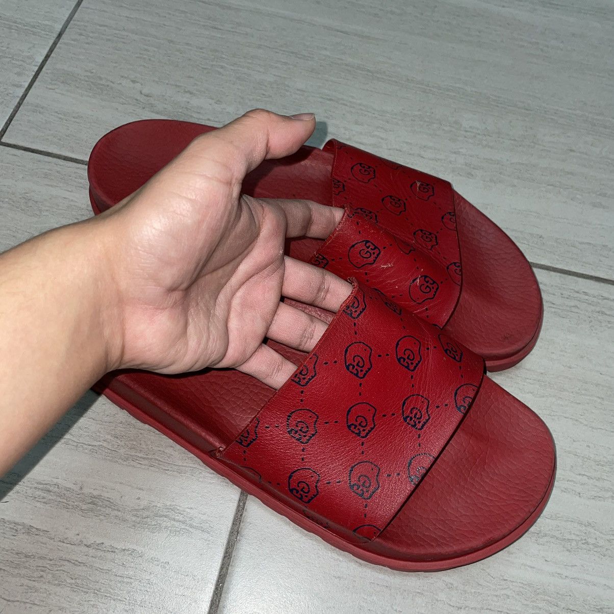 Gucci Gucci Ghost Skull Sandals | Grailed