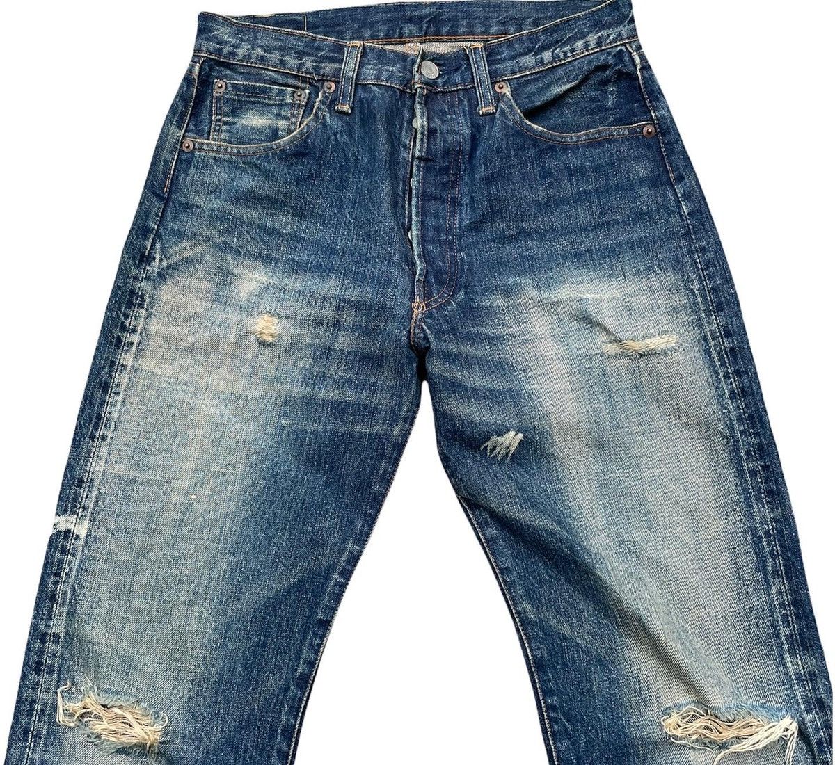 Vintage Levis 99 50s XX E Selvedge Aging Distressed