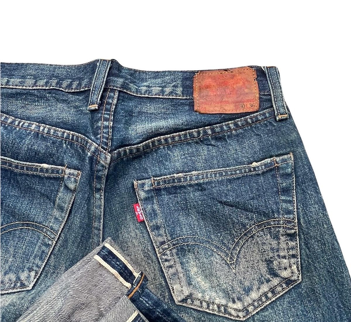 Vintage Levis 99 50s XX E Selvedge Aging Distressed