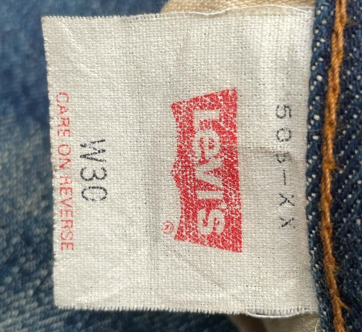 Vintage Levis 99 50s XX E Selvedge Aging Distressed