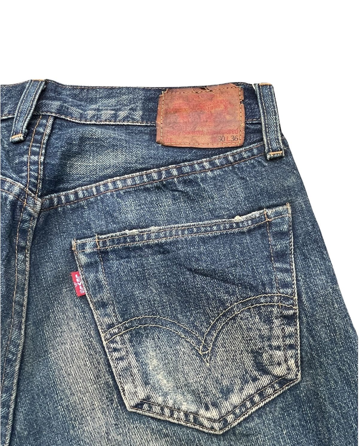 Vintage Levis 99 50s XX E Selvedge Aging Distressed