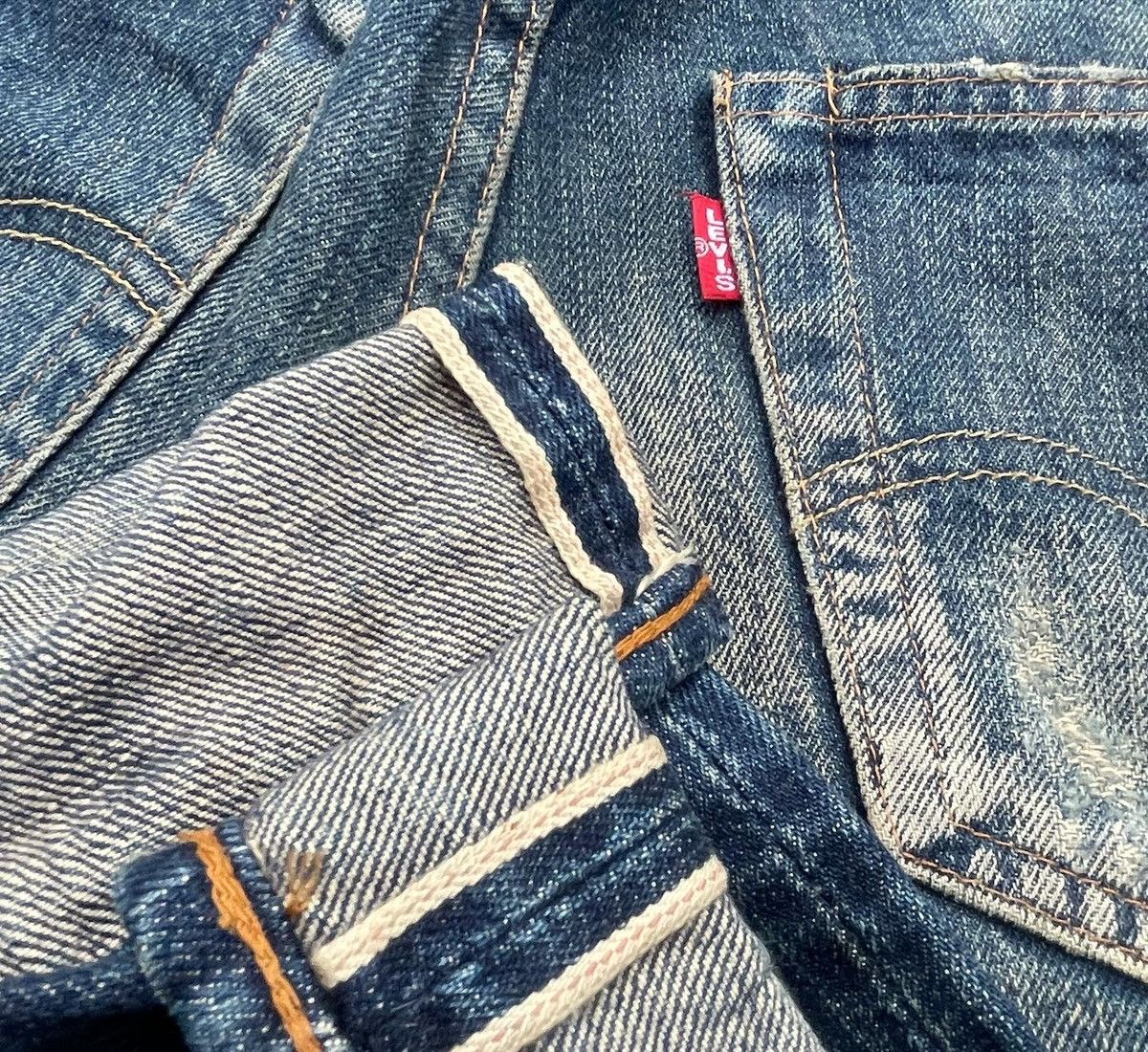 Vintage Levis 99 50s XX E Selvedge Aging Distressed