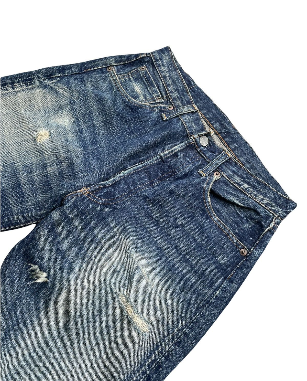 Vintage Levis 99 50s XX E Selvedge Aging Distressed