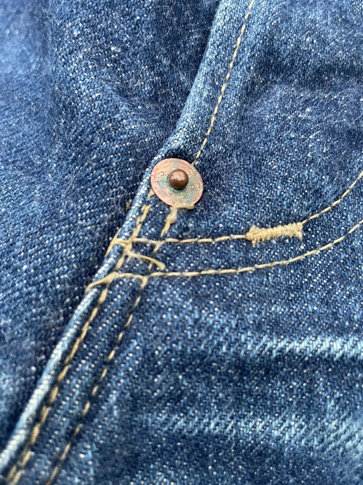 Levi's Vintage Levis 1992 701XX E 1950 Selvedge Denim Size US 30 / EU 46 - 24 Thumbnail