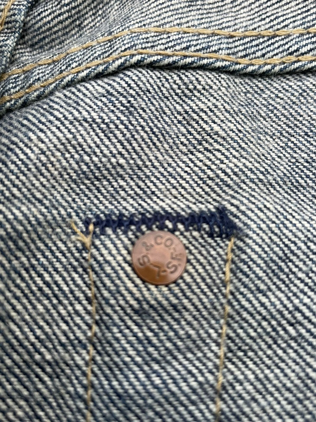 Levi's Vintage Levis 1992 701XX E 1950 Selvedge Denim Size US 30 / EU 46 - 22 Thumbnail