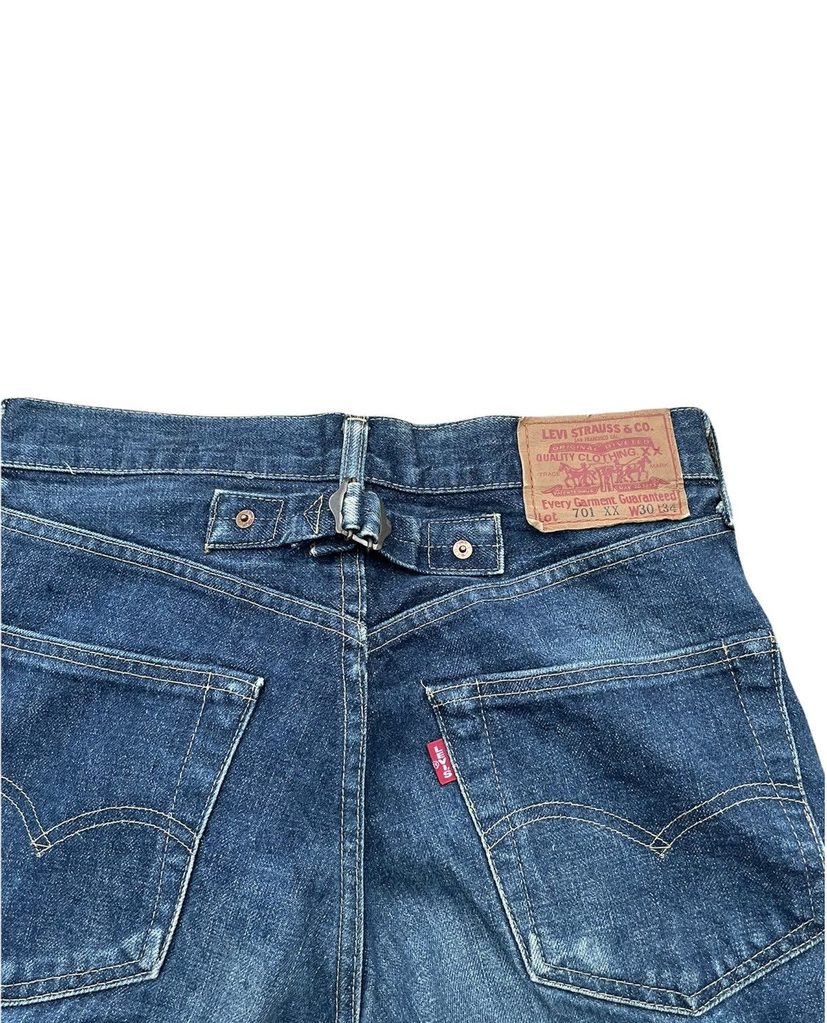 Levi's Vintage Levis 1992 701XX E 1950 Selvedge Denim Size US 30 / EU 46 - 14 Thumbnail