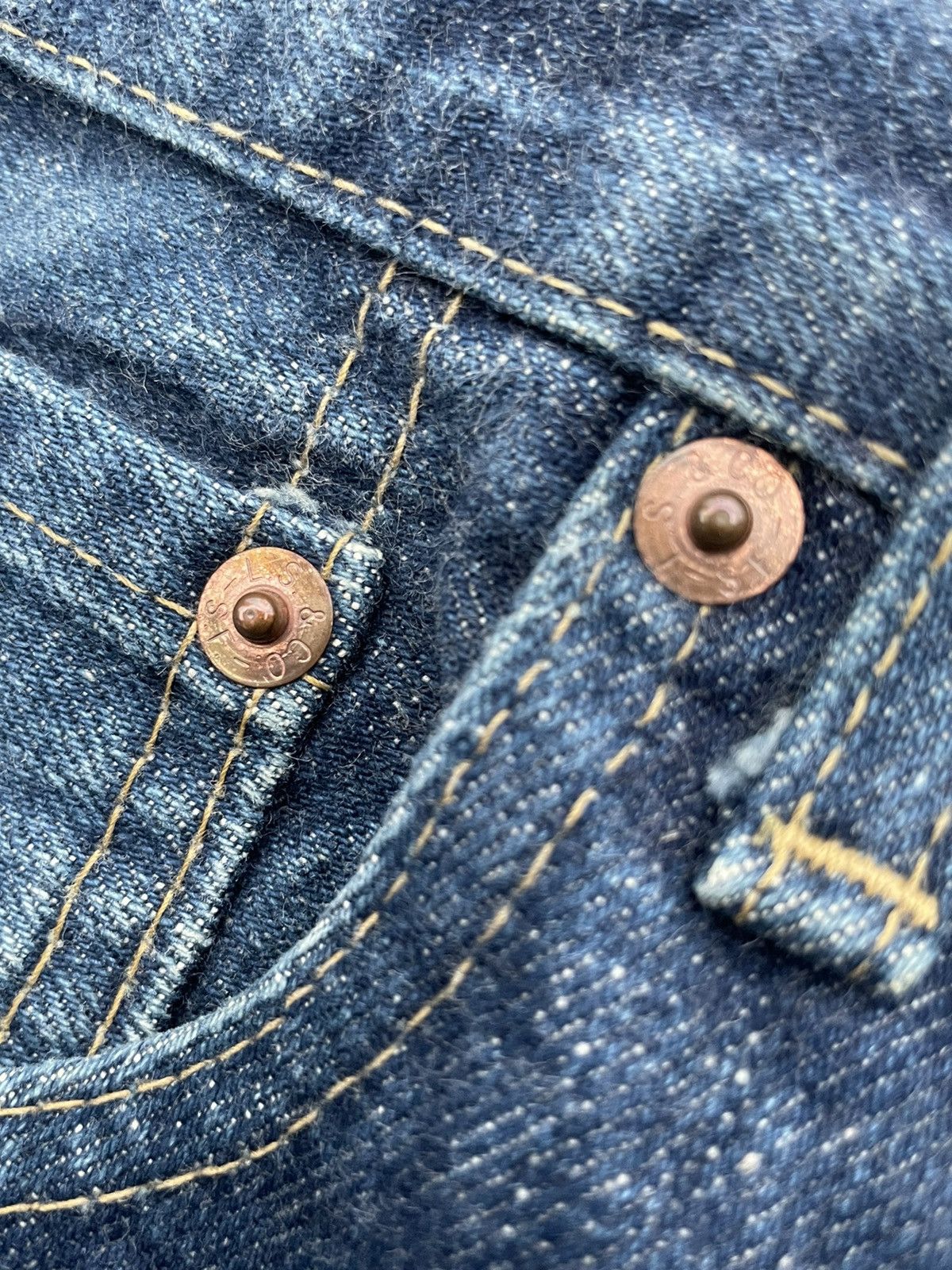 Levi's Vintage Levis 1992 701XX E 1950 Selvedge Denim Size US 30 / EU 46 - 21 Thumbnail