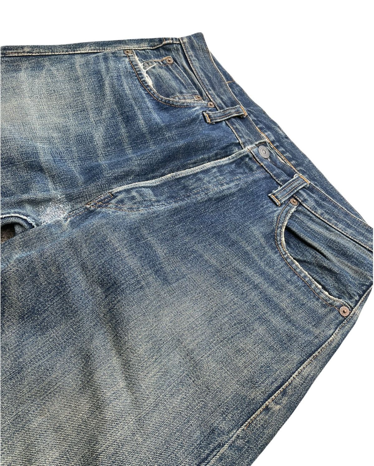 Levi's × Vintage Vintage Levi’s 2000 501XX E 1947 Selvedge Aging Denim Size US 32 / EU 48 - 12 Thumbnail
