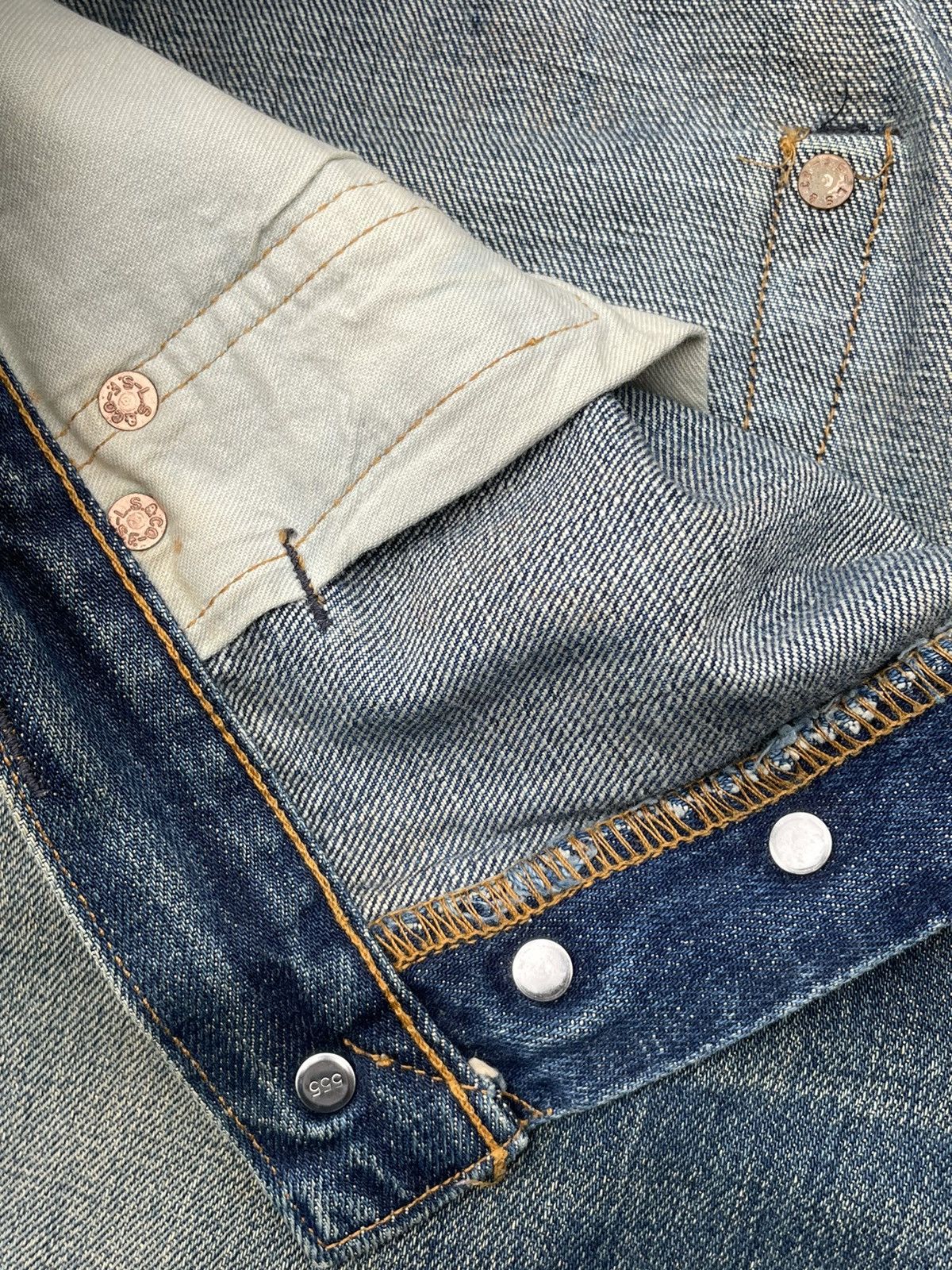 Levi's × Vintage Vintage Levi’s 2000 501XX E 1947 Selvedge Aging Denim Size US 32 / EU 48 - 19 Thumbnail