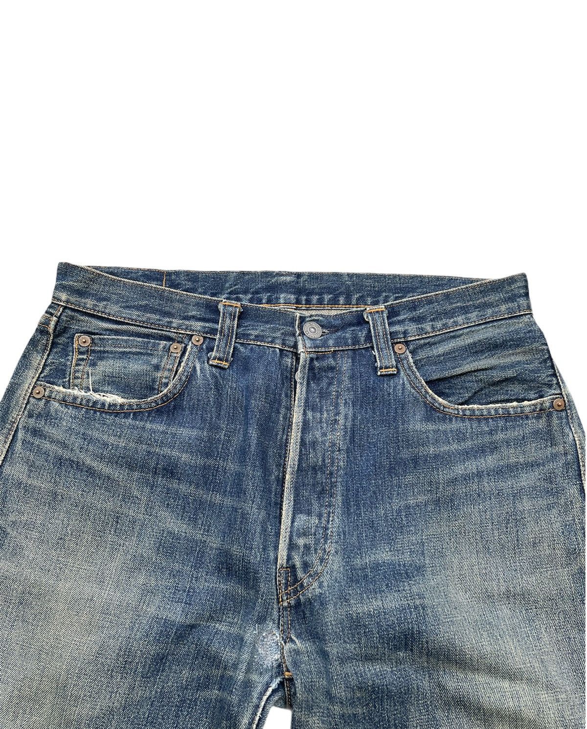 Levi's × Vintage Vintage Levi’s 2000 501XX E 1947 Selvedge Aging Denim Size US 32 / EU 48 - 11 Thumbnail