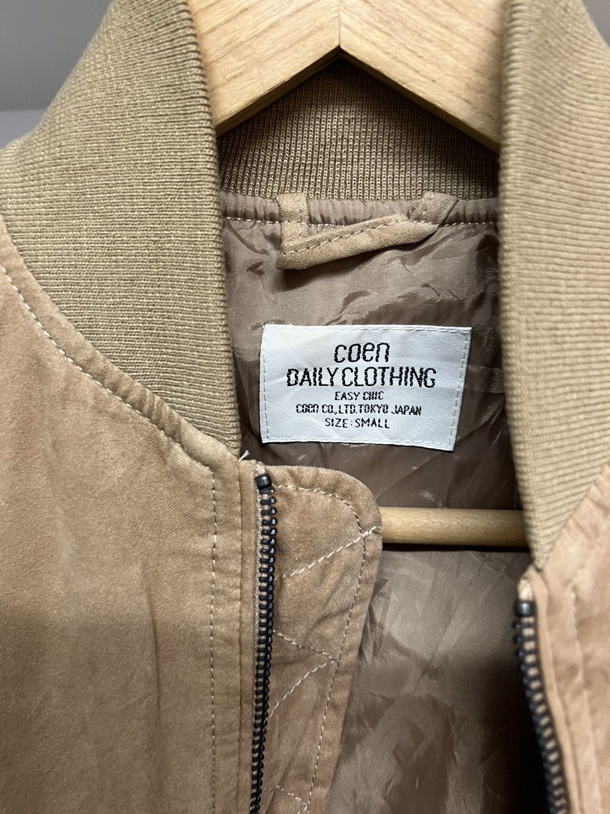 Japanese Brand COEN Tokyo Co Suede Bomber Jacket Size US S / EU 44-46 / 1 - 8 Thumbnail