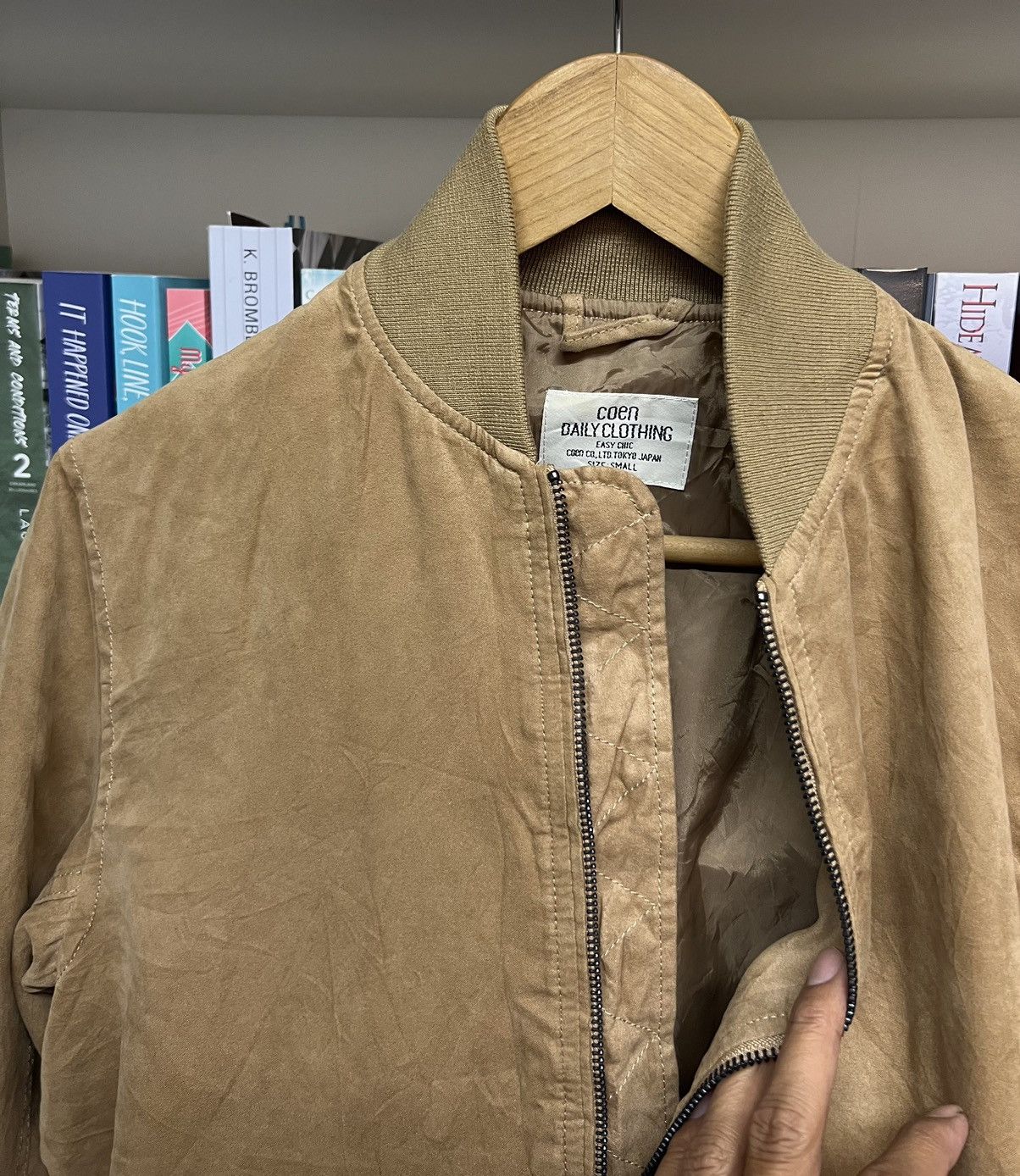Japanese Brand COEN Tokyo Co Suede Bomber Jacket Size US S / EU 44-46 / 1 - 5 Thumbnail