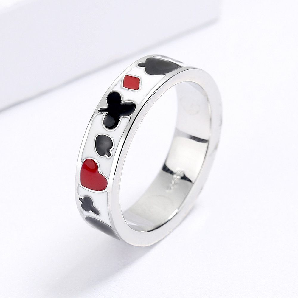 Jewelry Handmade Enamel Ring Peach Heart Ring Size ONE SIZE - 2 Thumbnail