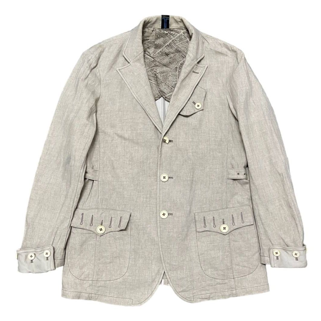 image of Archival Clothing x Avant Garde Lanvin De Bleu Coat Jacket, Men's (Size Medium)