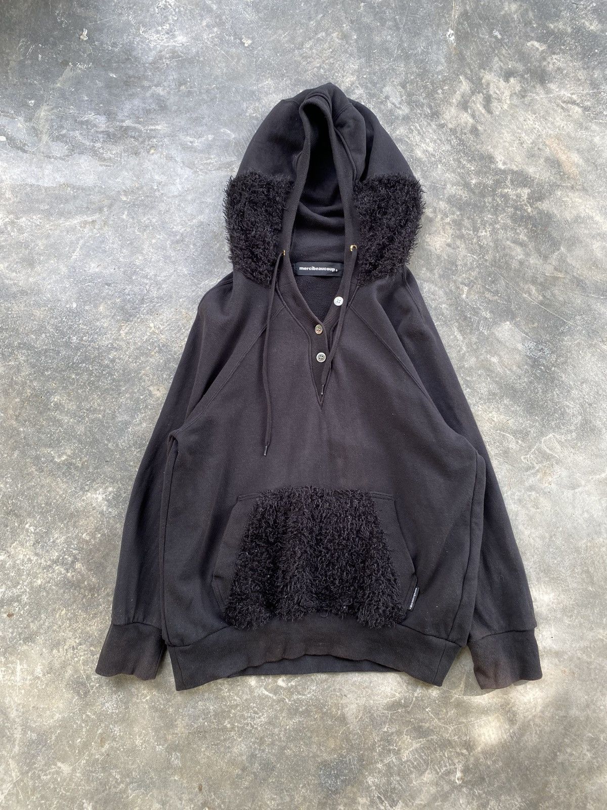 Issey Miyake × Ne-Net × mercibeaucoup Mercibeaucoup bono hoodie fringe fur Size M / US 6-8 / IT 42-44 - 2 Thumbnail