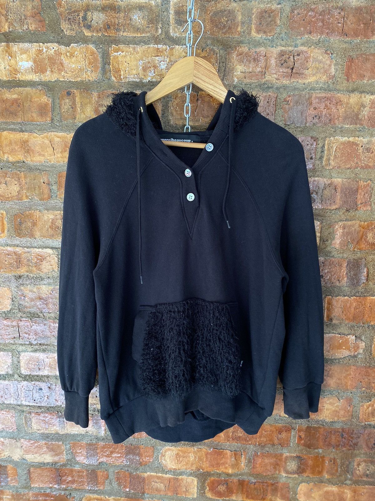 Issey Miyake × Ne-Net × mercibeaucoup Mercibeaucoup bono hoodie fringe fur Size M / US 6-8 / IT 42-44 - 4 Thumbnail