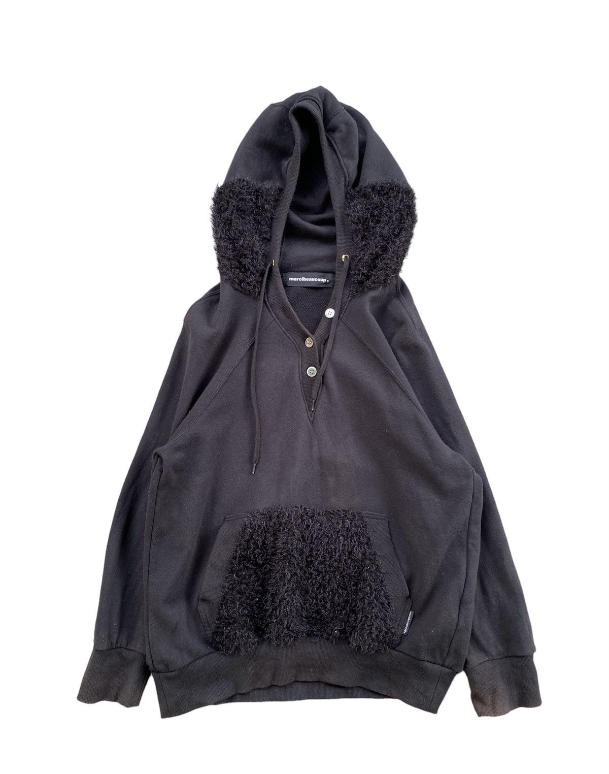 Issey Miyake × Ne-Net × mercibeaucoup Mercibeaucoup bono hoodie fringe fur Size M / US 6-8 / IT 42-44 - 1 Thumbnail