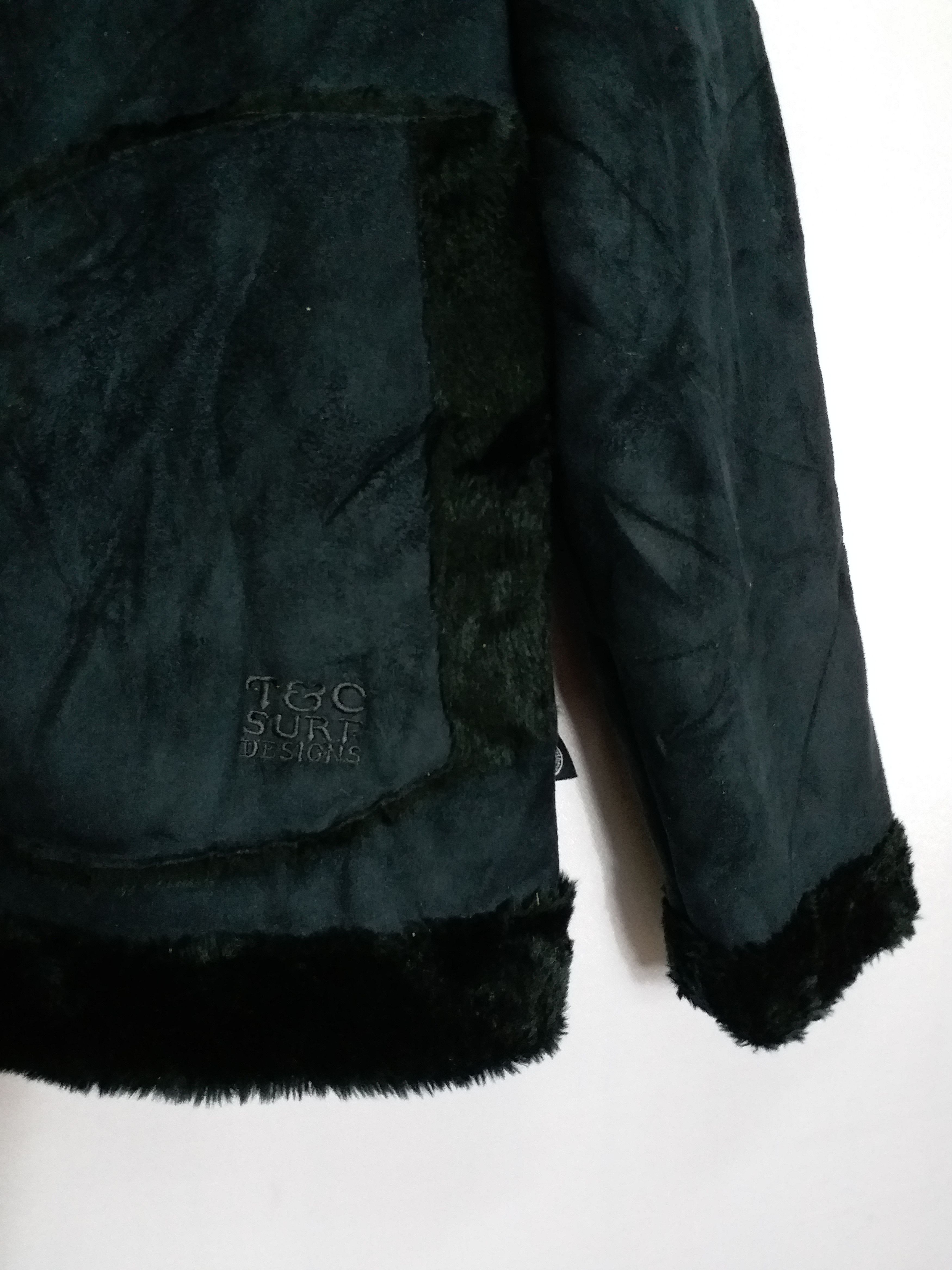 Japanese Brand 🔥Shearling Jacket Warmer by Town & Country Surf Designs Size US L / EU 52-54 / 3 - 4 Thumbnail